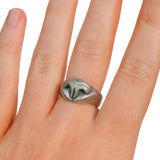 Cat Nose Ring in Sterling Silver