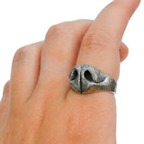 Dog Nose Ring in Sterling Silver