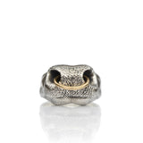 Bull Nose Ring in Mixed Metal