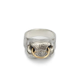 Bull Nose Ring in Mixed Metal