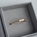 North Coast Stacking Ring in 9ct Yellow Gold