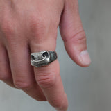Bull Nose Ring in Sterling Silver