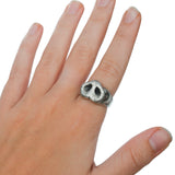 Pig Nose Ring in Sterling Silver